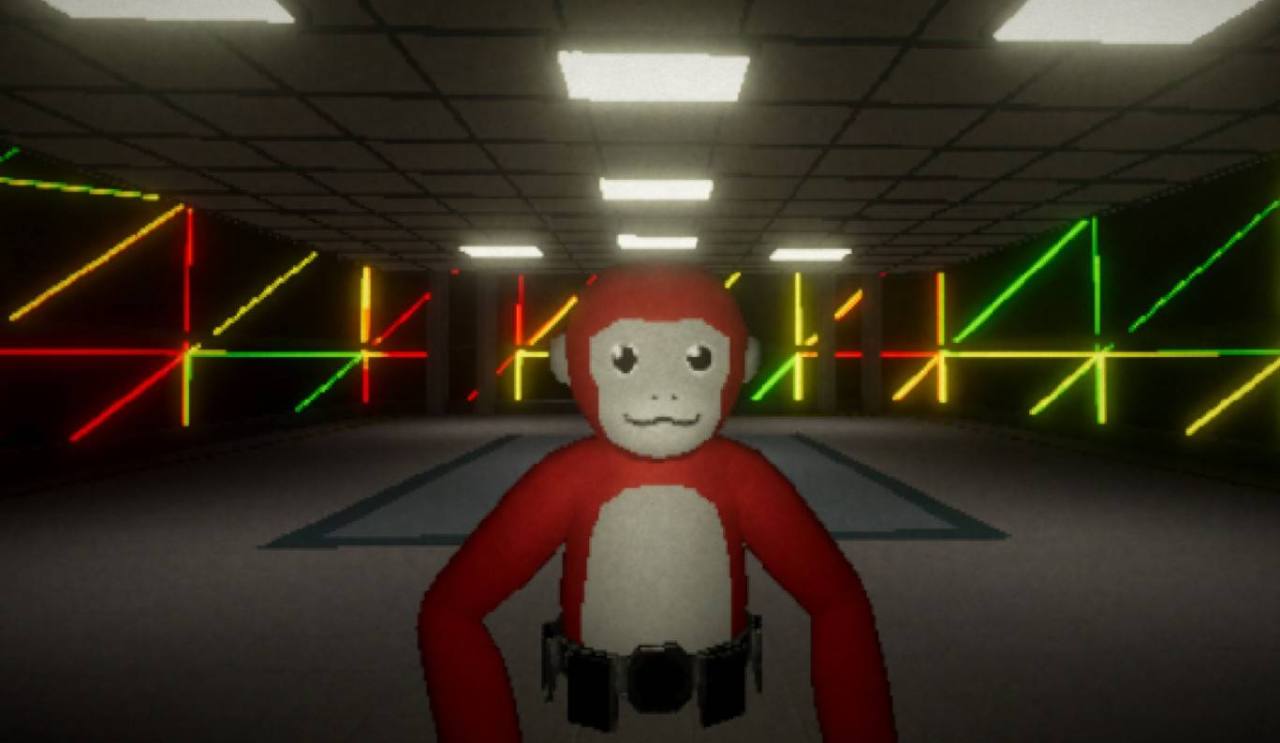 Liminality's wireframe-lined Entry Room